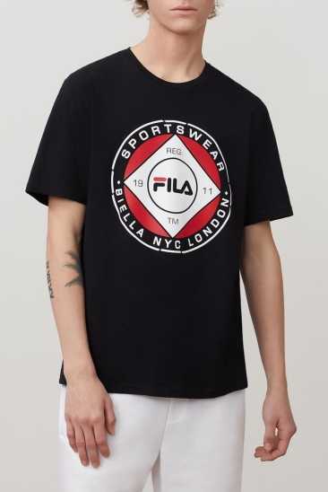 Fila Homme Jordao Graphic Tee Noir Fila France ASX-563470